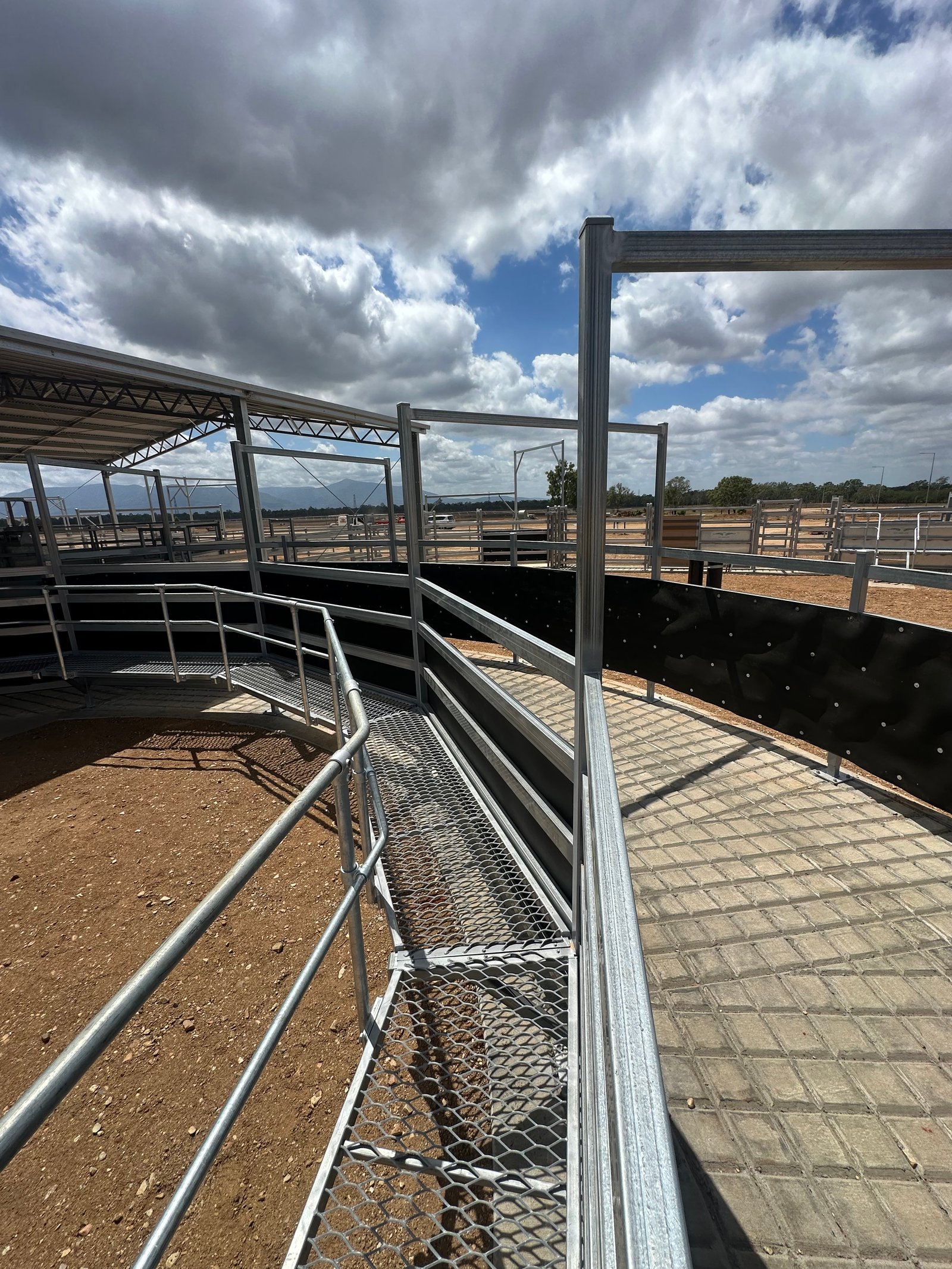Galvanised race and roof structure detail